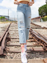 Load image into Gallery viewer, Vervet Super HighRise Distressed Crop Jeans- Youth