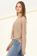 Load image into Gallery viewer, Sand All Access Surplice Top