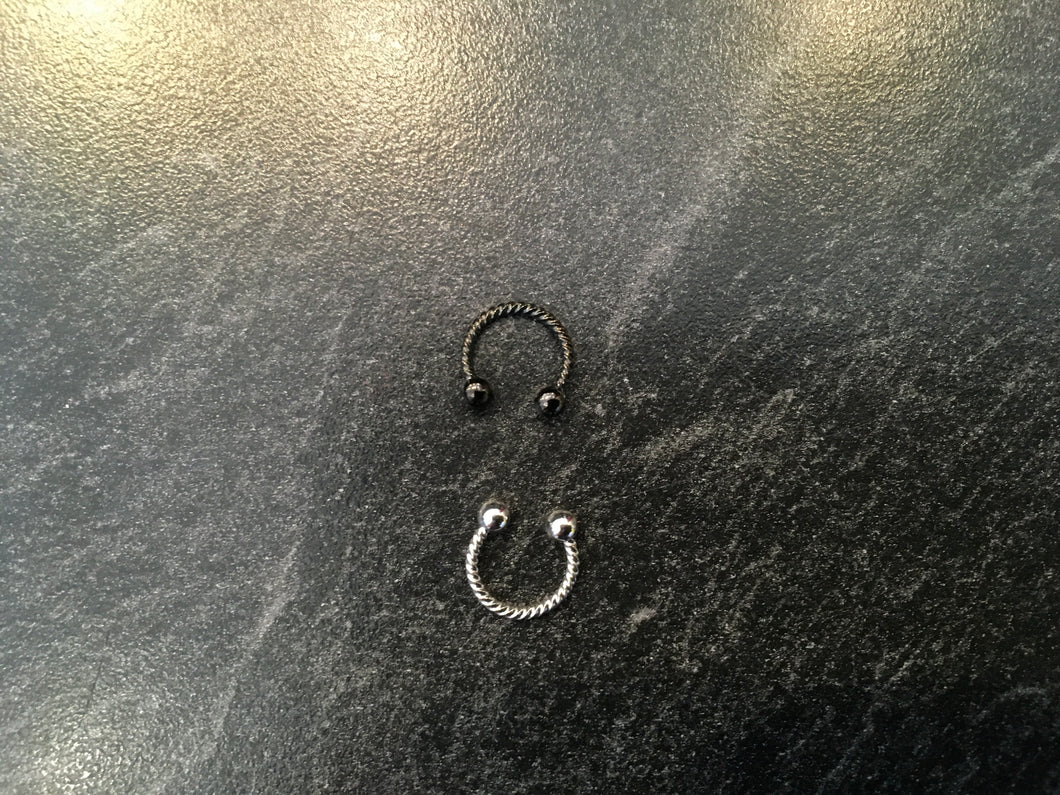 Half Hoop 16G Labret, Monroe, Ear Cartilage Studs