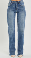 Load image into Gallery viewer, Risen Dark HighRise Long Straight Jeans
