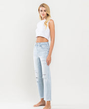 Load image into Gallery viewer, Vervet Super HighRise Distressed Crop Jeans- Youth
