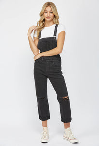 Mica Bergenia Stretch Boyfriend Denim Overall