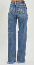 Load image into Gallery viewer, Risen Dark HighRise Long Straight Jeans
