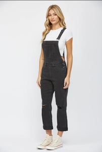 Mica Bergenia Stretch Boyfriend Denim Overall