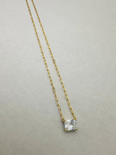 Load image into Gallery viewer, PAPERCLIP BAGUETTE NECKLACE
