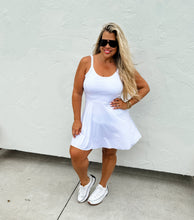 Load image into Gallery viewer, Swing of Things Skort Dress-White
