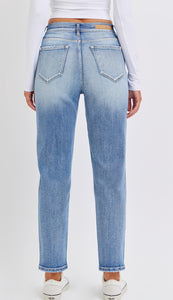 Cello Medium High Rise Mom Jean