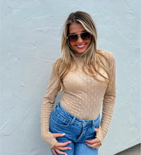Load image into Gallery viewer, Taupe Juliette Lace Top
