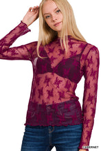 Load image into Gallery viewer, Cabernet Lace Laying Top
