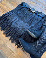Load image into Gallery viewer, Black Vivianne Lace Skirt
