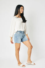 Load image into Gallery viewer, Judy Blue Light Denim Mid-Rise Cut Off Shorts
