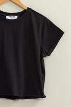 Load image into Gallery viewer, Black Cropped T-Shirt
