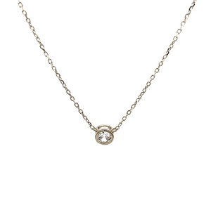 SOLITAIRE CZ NECKLACE