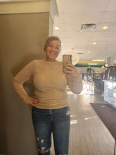 Load image into Gallery viewer, Taupe Juliette Lace Top
