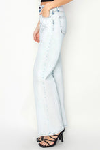Load image into Gallery viewer, Risen Acid Wash High-Rise Wide Leg Jeans
