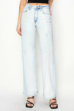 Load image into Gallery viewer, Risen Acid Wash High-Rise Wide Leg Jeans

