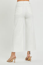 Load image into Gallery viewer, Risen White Tummy Control High Rise Crop Wide Leg Pants
