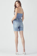 Load image into Gallery viewer, Risen Light Distressed Long Shorts
