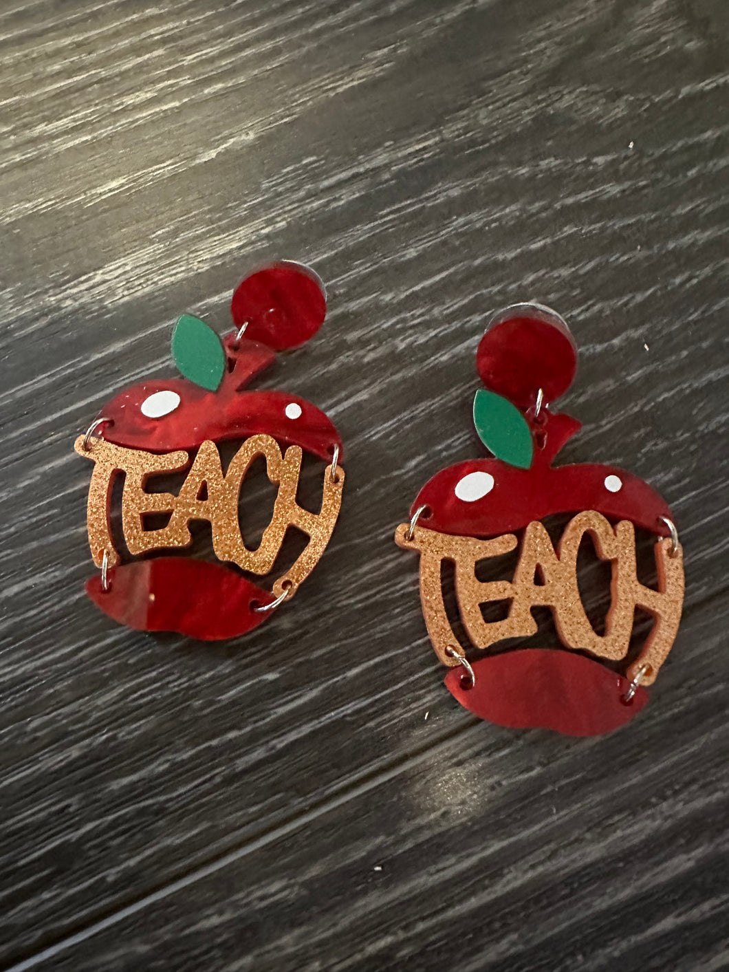 Teach Apple Earrings