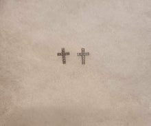 Load image into Gallery viewer, Iishii CZ Cross Earrings
