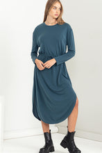 Load image into Gallery viewer, Deep Pond Weekend Chiller Drawstring Tie Waist Midi Dress
