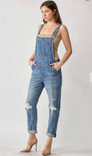 Load image into Gallery viewer, Risen Distressed Relaxed Fit Overall Jeans
