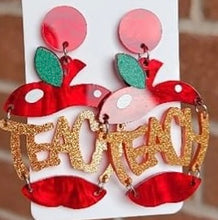 Load image into Gallery viewer, Teach Apple Earrings
