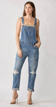 Load image into Gallery viewer, Risen Distressed Relaxed Fit Overall Jeans
