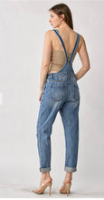 Load image into Gallery viewer, Risen Distressed Relaxed Fit Overall Jeans
