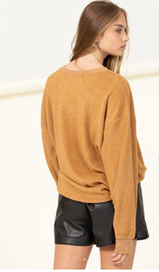 Brown Sugar Super Soft Special Oversized Top