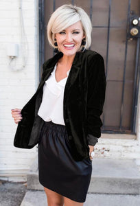Black Suede Blazer