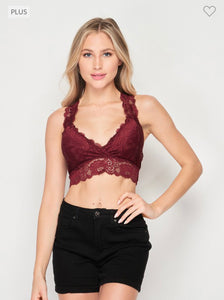 Very Berry Lace Racerback Bralette