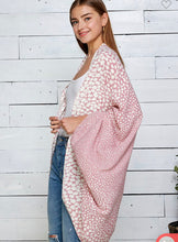 Load image into Gallery viewer, Pink and White Dot Kimono- One Size

