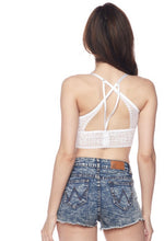 Load image into Gallery viewer, White Crisscross Back Bralette
