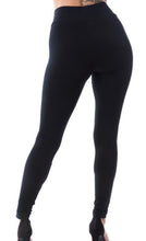 Load image into Gallery viewer, Black Wide Waistband Leggings
