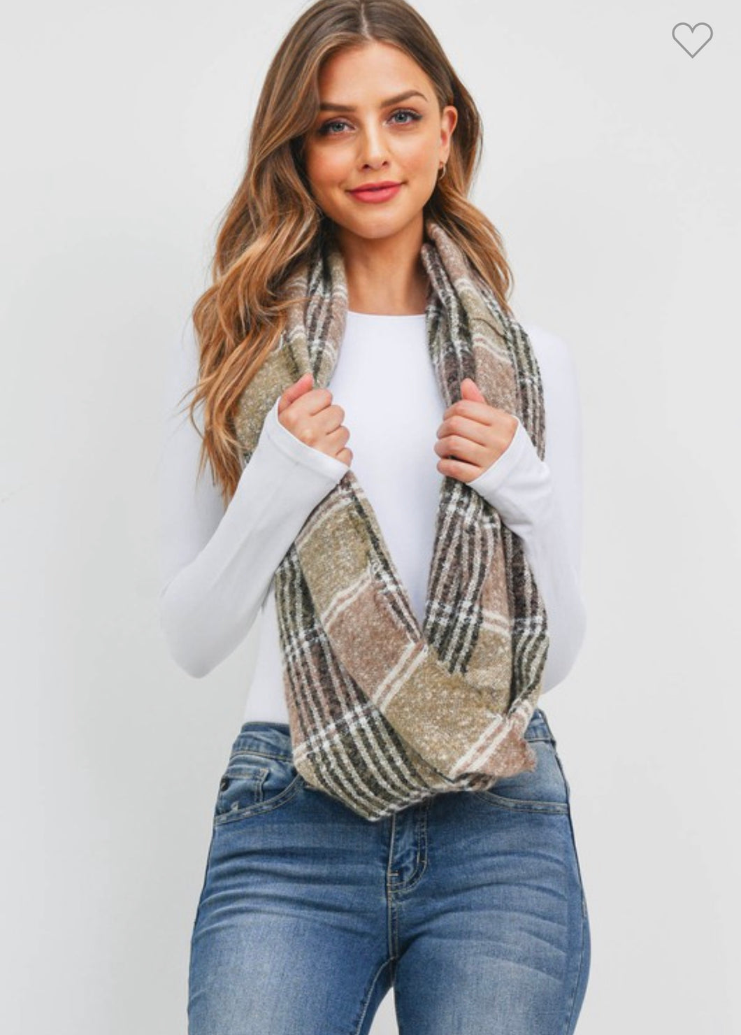Olive Infinity Scarf