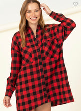 Load image into Gallery viewer, Red Check it Out Plaid Dress
