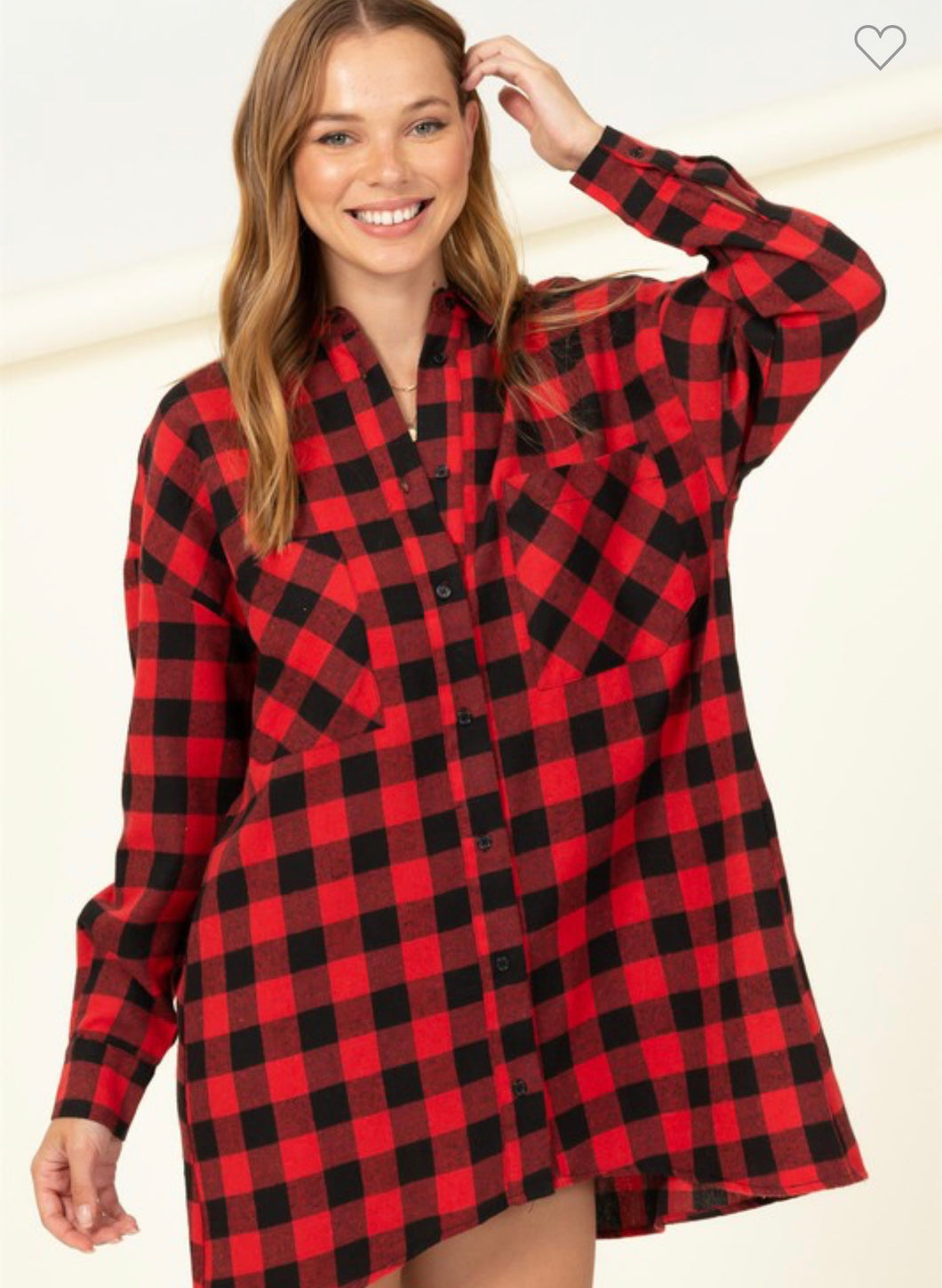 Red Check it Out Plaid Dress