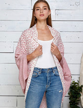Load image into Gallery viewer, Pink and White Dot Kimono- One Size
