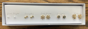 Reindeer Studs Box Earring Set