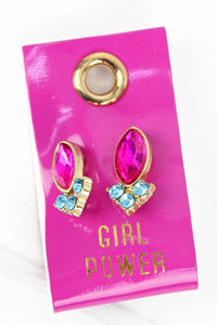 Girl Power Stud Earrings