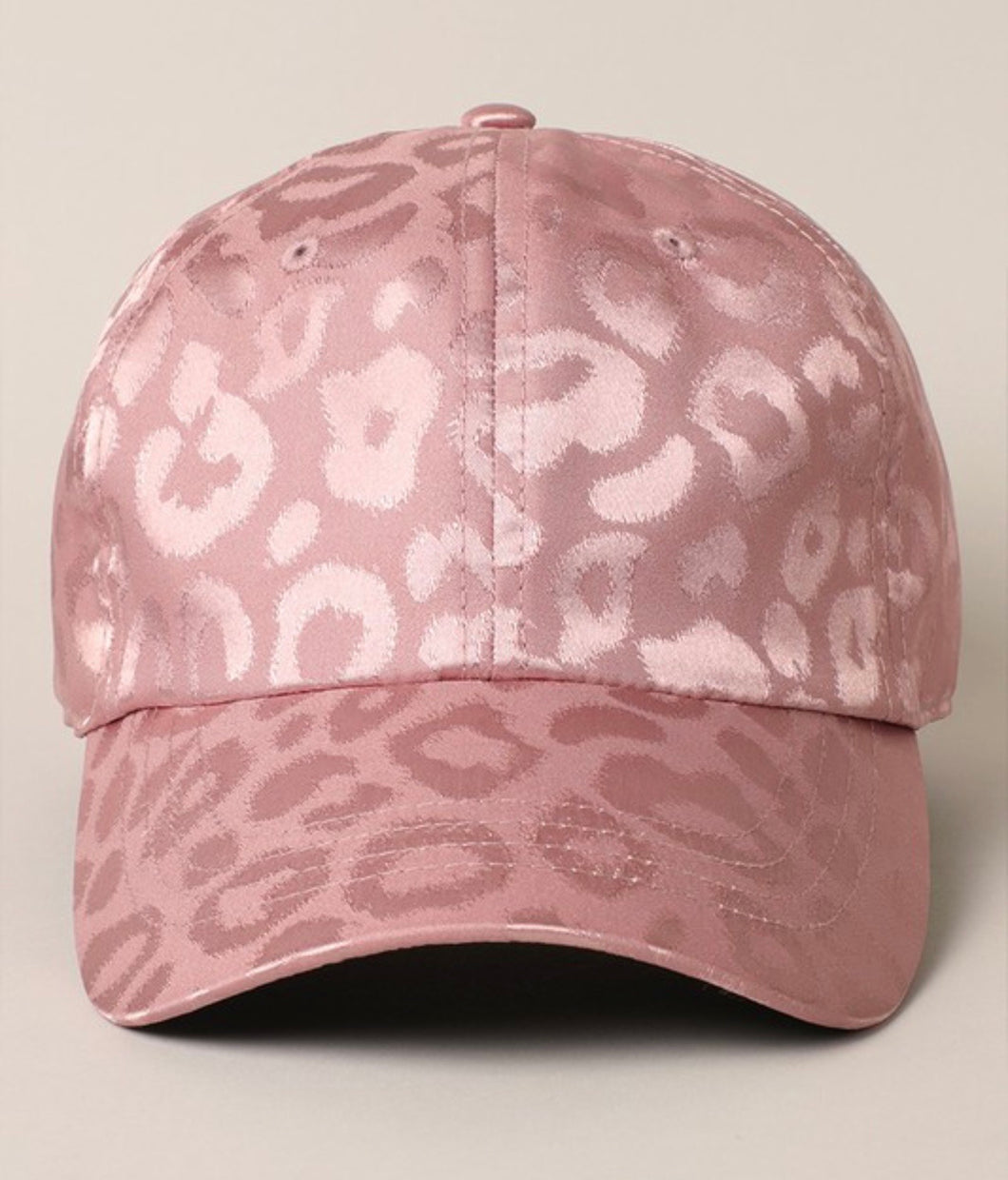 Mauve Leopard Print Hat