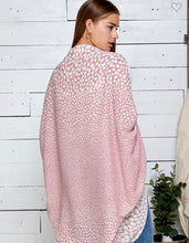 Load image into Gallery viewer, Pink and White Dot Kimono- One Size
