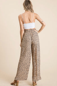 Taupe Leopard HighWaisted Pants