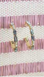 Special Moment Crystal Hoop Earrings