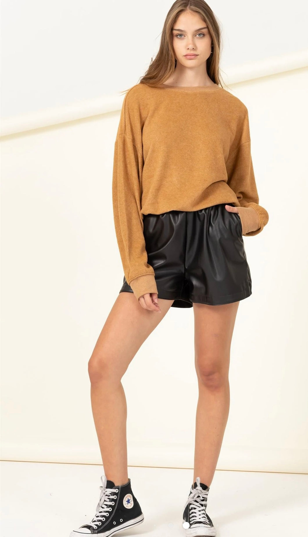 Brown Sugar Super Soft Special Oversized Top