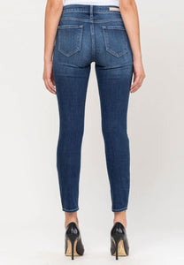 Cello Dark  Lightly Distressed Denim Jeans