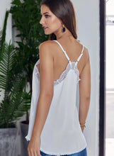 Load image into Gallery viewer, White Delicate Balance Lace Cami Tank

