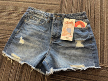 Load image into Gallery viewer, Ymi Rips&amp;Whiskers Medium Wash Shorts
