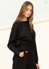 Load image into Gallery viewer, Black Lucky You Raglan Oversized Top
